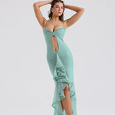Asymmetrisches Cut-Out-Kleid
